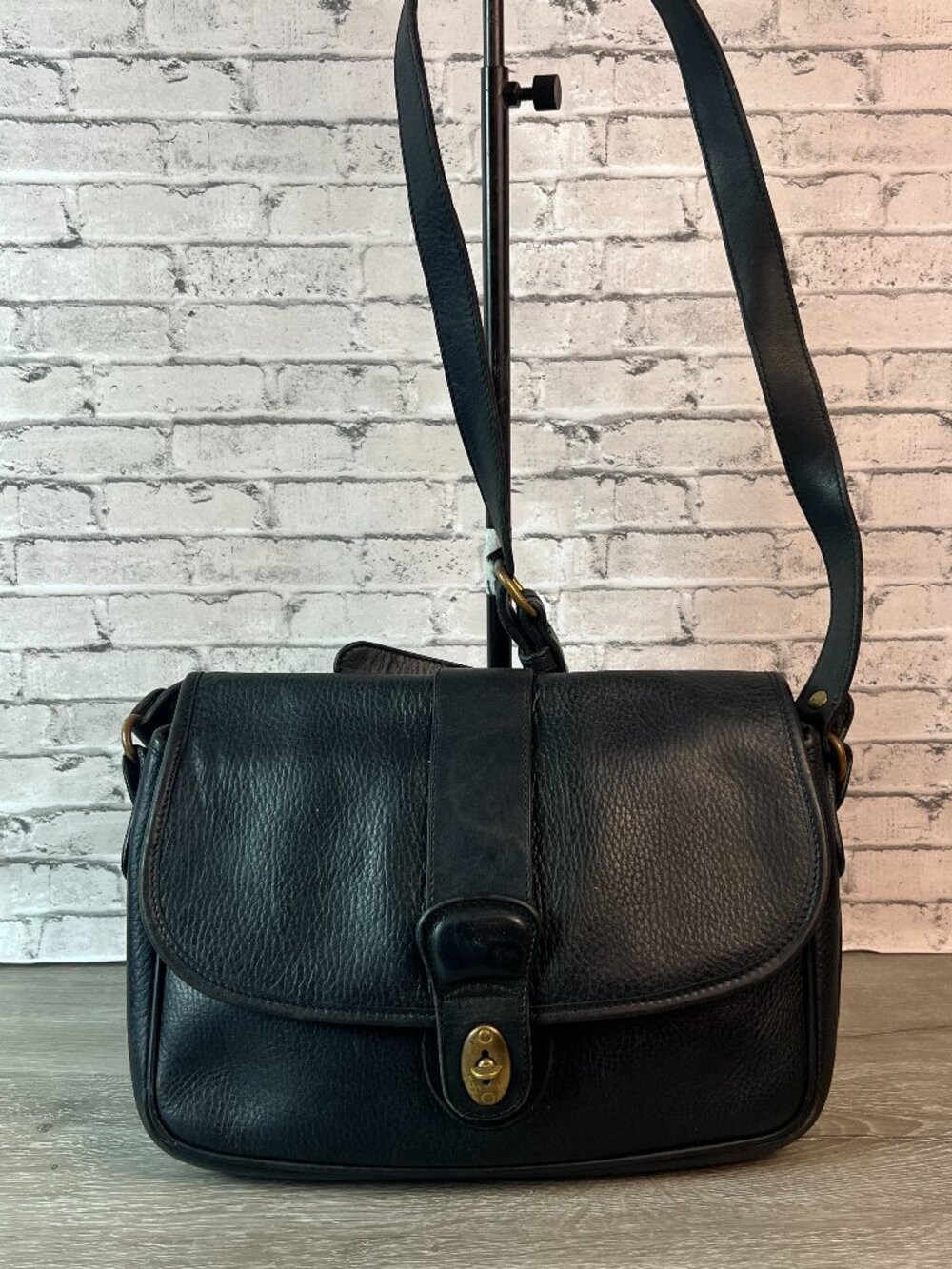 Vintage Coach Black Glenwood Shoulder Bag Pre 1994